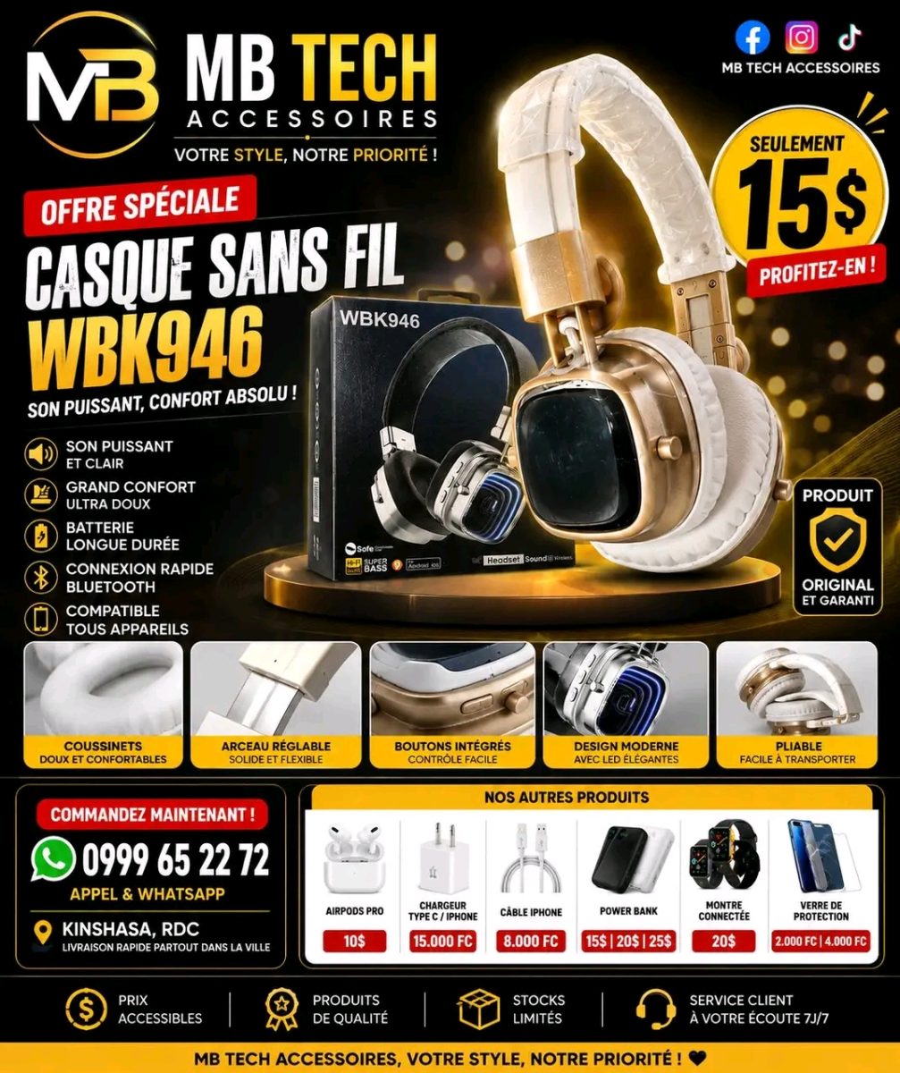 Mb tech accessoires met en vente tout les accessoires téléphoniques selon votre besoin , écrivez nous pour vos livraisons .