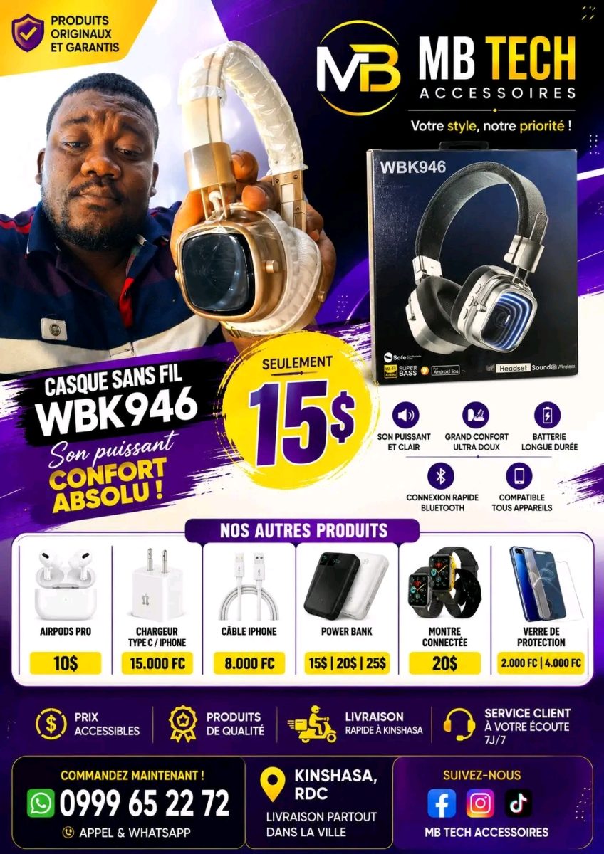 Mb tech accessoires met en vente tout les accessoires téléphoniques selon votre besoin , écrivez nous pour vos livraisons .